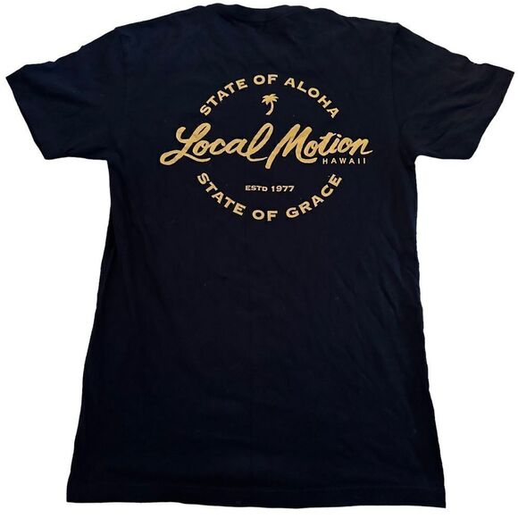 Local Motion ~ Black Short Sleeved Tee ~ size Small - Picture 3 of 7